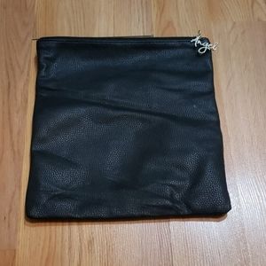 Victoria's Secret zip top flap clutch